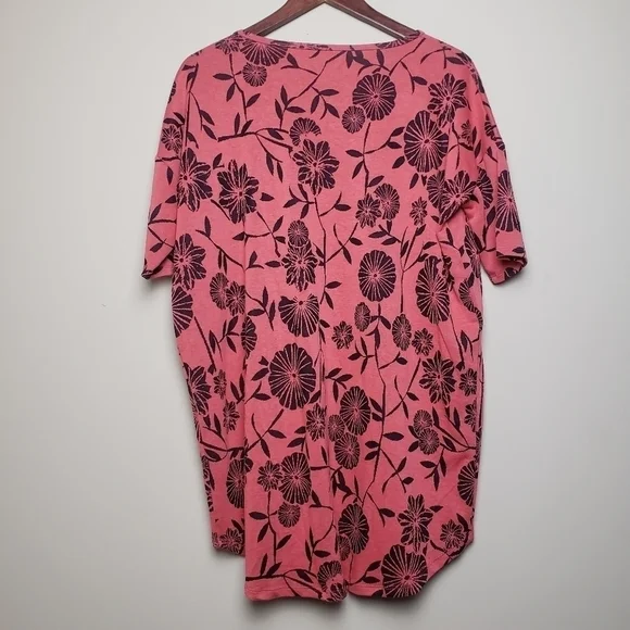 LULAROE Floral Printed Comfy Tunic Top - Picture 3 of 5
